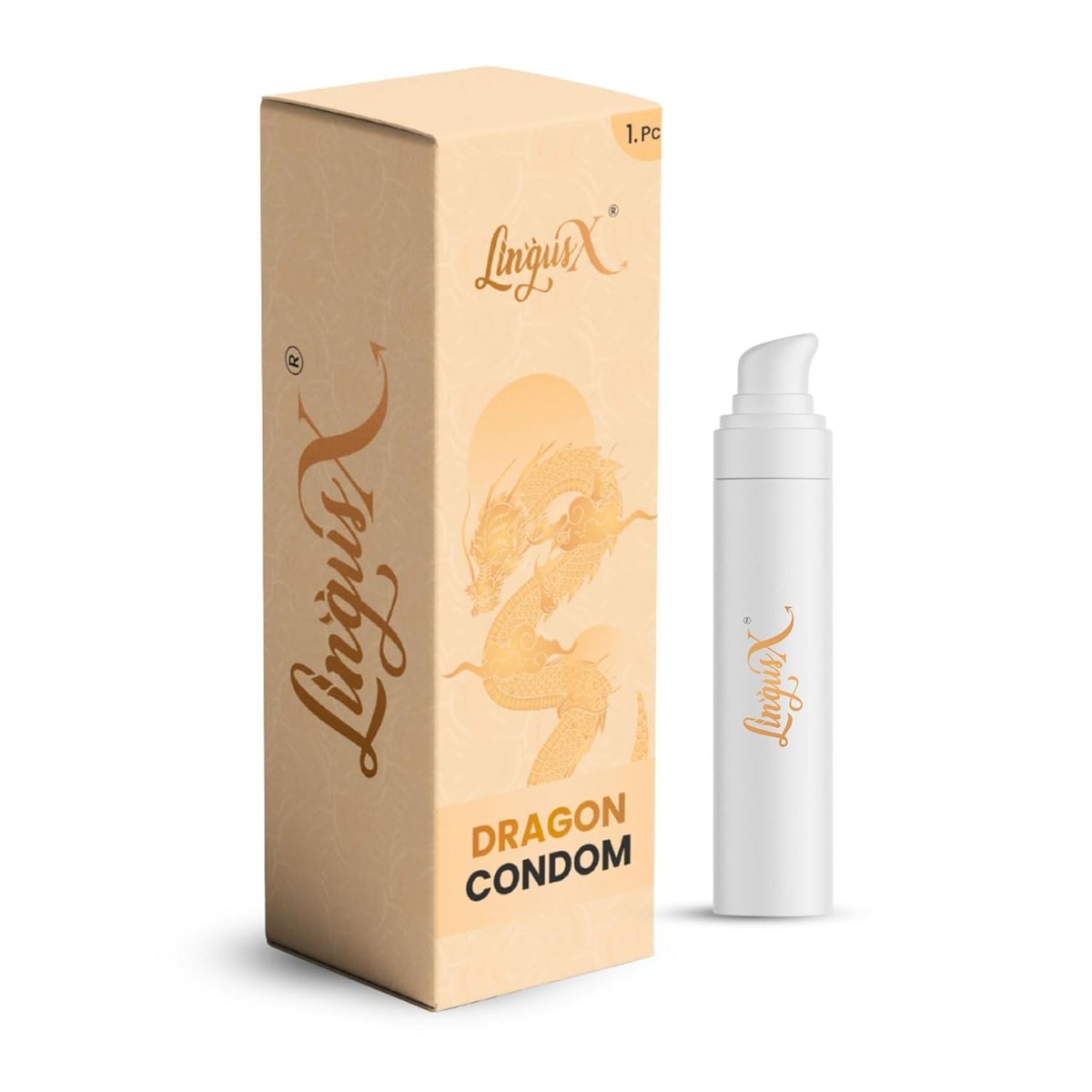 Gold Dragon Condom | Premium Quality Condom for Men 9-inch | 50ml Lubricant Free